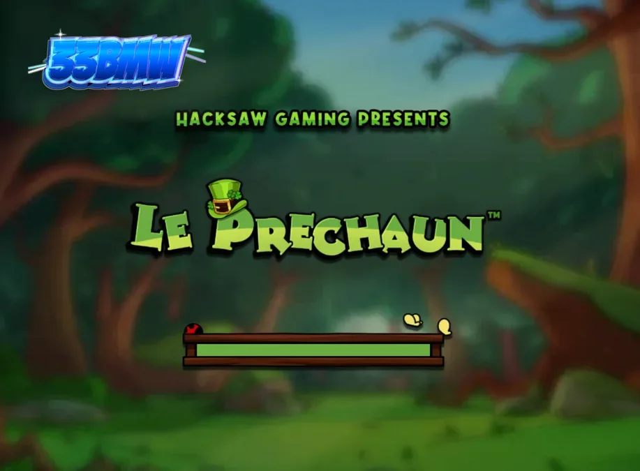 Le Prechaun স্লট গেমের গ্রিড এবং রাকুনের কার্টুনিশ লুক
